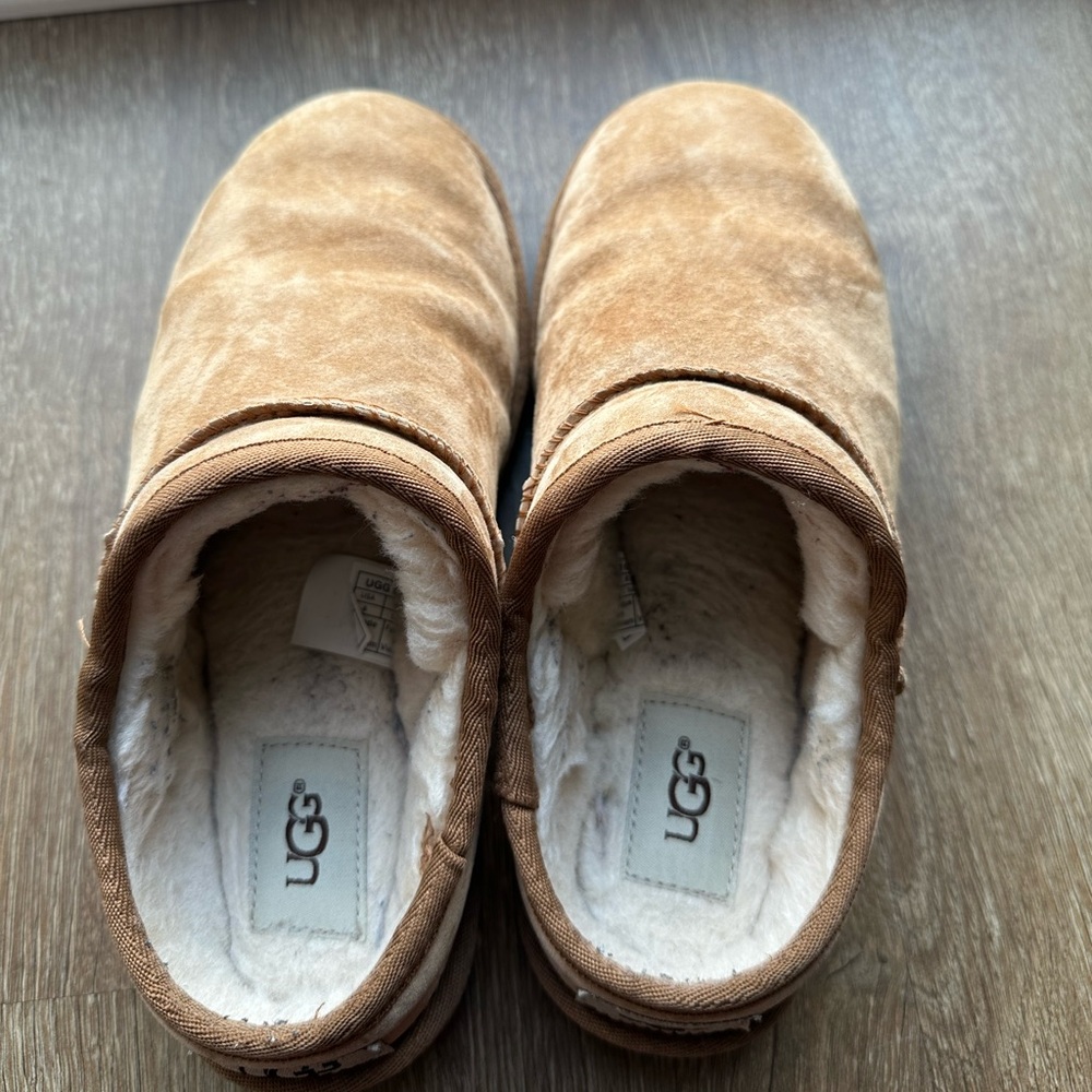 UGG Chestnut Suede Cozy Slip-Ons